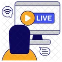 Video En Direct Streaming En Direct Video En Ligne Icône