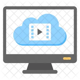 Vídeo en la nube  Icono