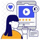 Video En Ligne Streaming Video Lecture Video Icône