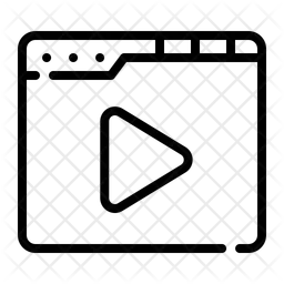 Vídeo en línea  Icono