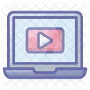 Reproduccion De Video Transmision De Video Video En Linea Icono