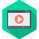 Video En Linea En Linea Aprendizaje Icono