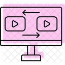 Video Encoding Color Shadow Thinline Icon Icon