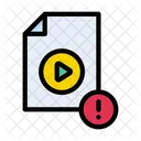 Video Error Video Warning Video Icon