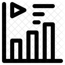 Estadisticas De Video Analisis De Video Grafico De Video Icono