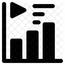Estadisticas De Video Analisis De Video Grafico De Video Icono
