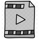 Video File Video Page Video Document Icon