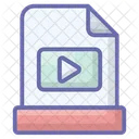 Video File Video Storage Media File Icon