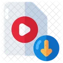 Video File Download  Icon