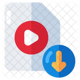 Video File Download  Icon