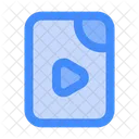 Video Files And Folders Play Button Icon