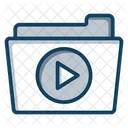 Video Folder Video Storage Archive Music Icon