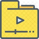 Video Folder Data Icon