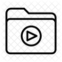Storage Folder Video Icon