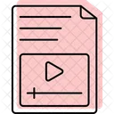 Video Format Color Shadow Thinline Icon Icon