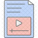 Video Format Lineal Color Icon Icon