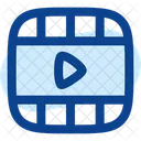Video Frame Play Horizontal Icon