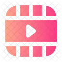 Video Frame Play Horizontal Video Frame Icon