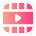 Video Frame Play Horizontal Icon