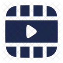 Video Frame Play Horizontal Video Frame Icon