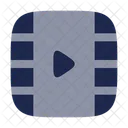 Video Frame Play Vertical Video Multimidia Ícone