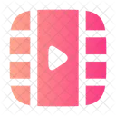 Video Frame Play Vertical Video Multimedia Icon