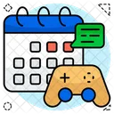 Video Game Schedule Planner Calendar Icon