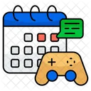 Video Game Schedule Planner Calendar Icon