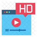 Video HD HD Alta Definicao Ícone