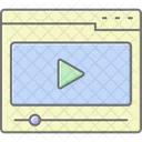 Video Lineal Color Icon Icon