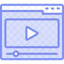 Video Duotone Line Icon Icon