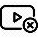 Video Rejected Not Icon