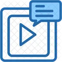 Video Play Button Social Media Icon