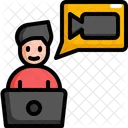 Video Calling Meeting Icon