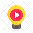 Video Idea Innovation Bright Idea Icon