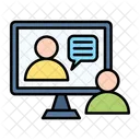 Video Call Network Protection Online Chat アイコン