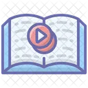 Video Learning Online Book Video Tutorials Icon