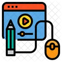 Lesson Online Learning Education Icon
