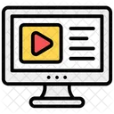 Video Learning Video Streaming Media Player Icon