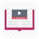 Video Player Book Icon