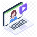 Online Learning Video Learning Video Chat Icon