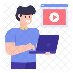 Video Learning  Icon