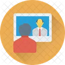 Video Lecture Chat Icon