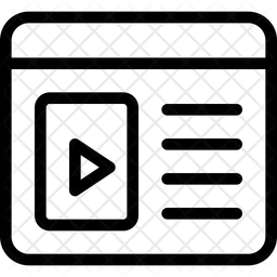 Video Left Margin  Icon