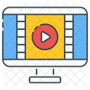 Videolektion Studienvideo Bildungsvideo Symbol