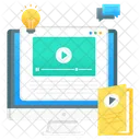 Videolektion Video Tutorials Videovorlesung Symbol