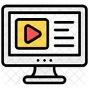 Videolernen Videostreaming Mediaplayer Symbol