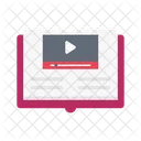 Video Player Buch Symbol