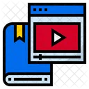 Videolernen Video Tutorial Online Lernen Symbol