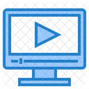 Video Lession Online Learning Training Icon